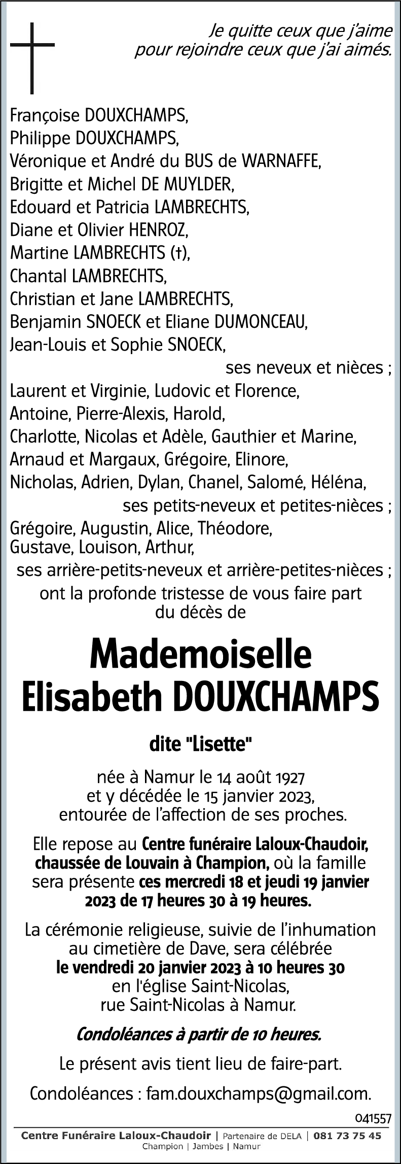 Elisabeth DOUXCHAMPS