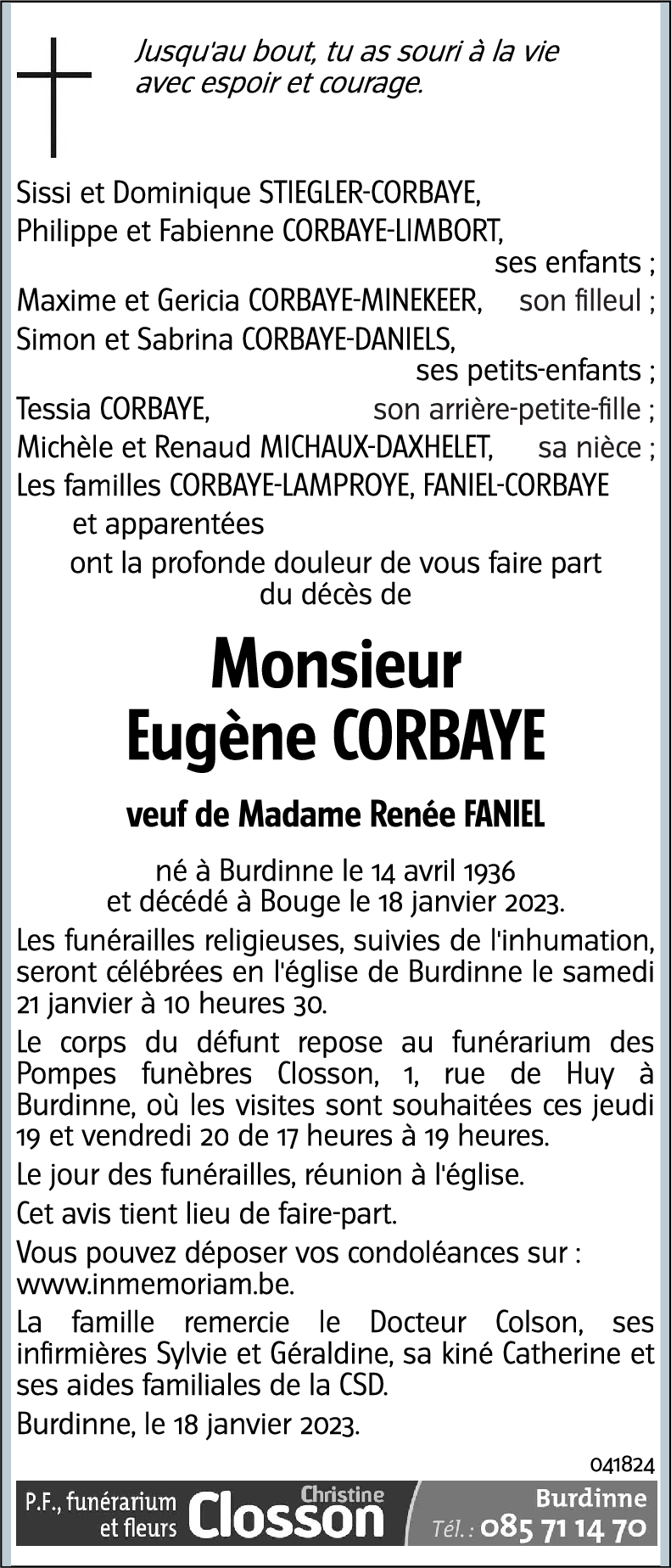 Eugène CORBAYE