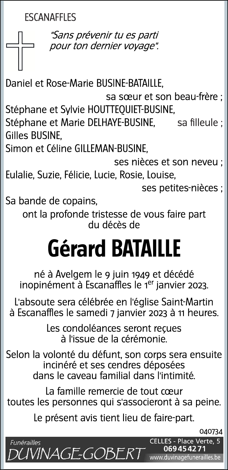 Gérard BATAILLE