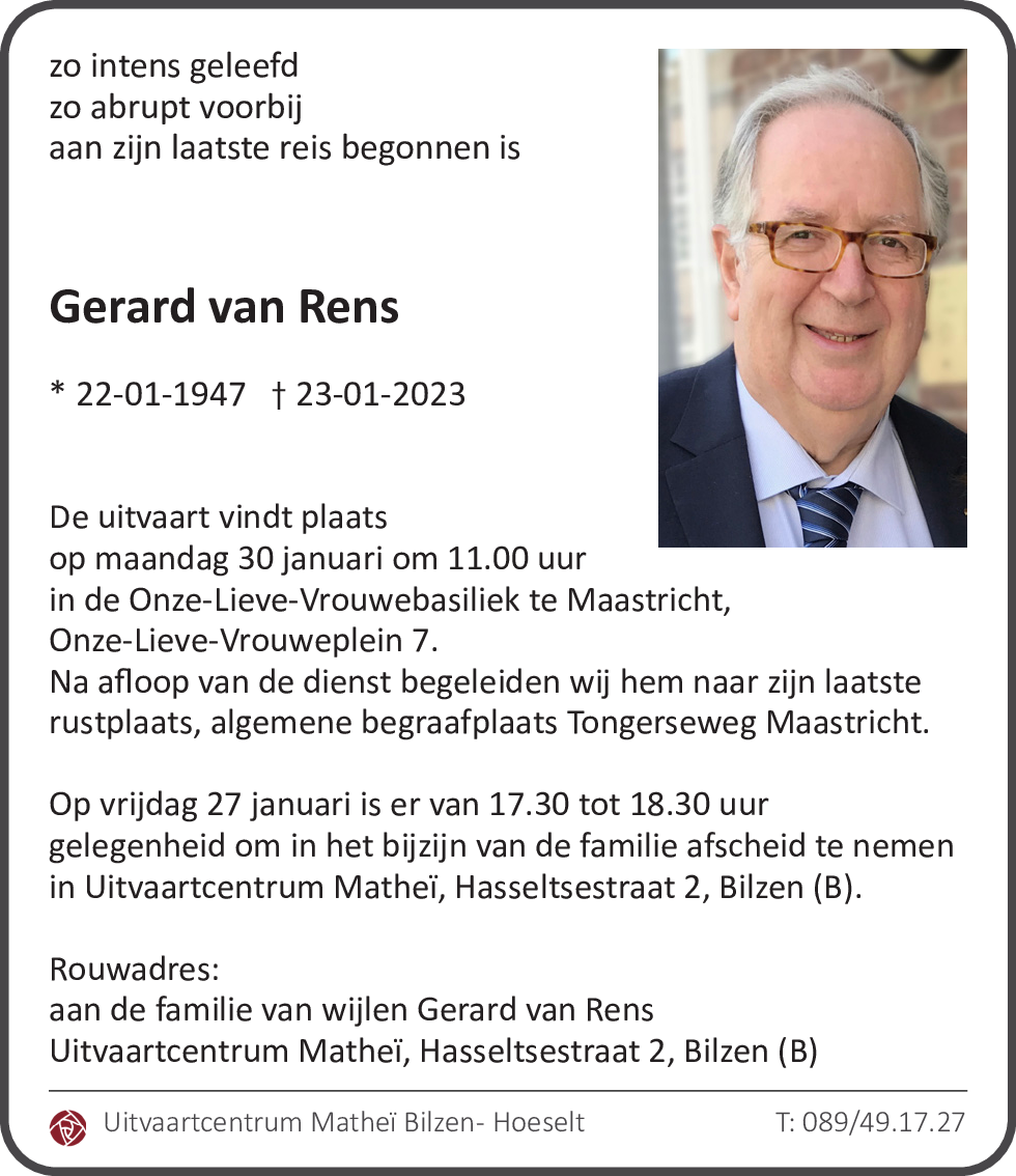 Gerard Van Rens