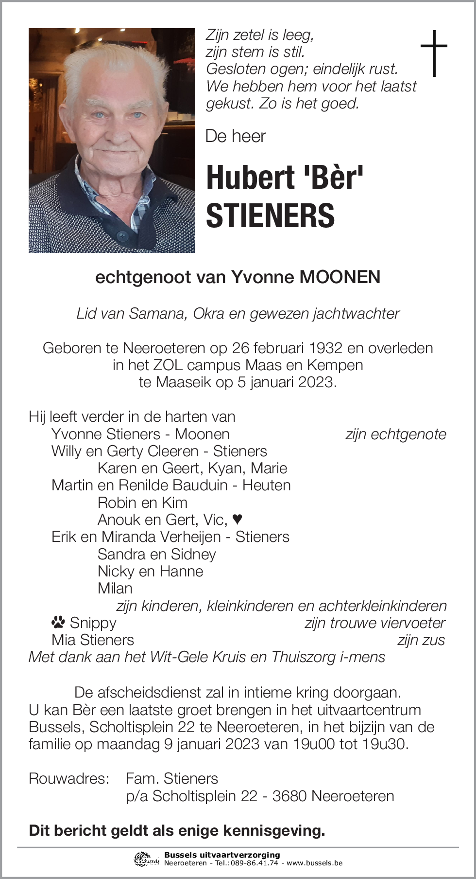 Hubert 'Bèr' STIENERS