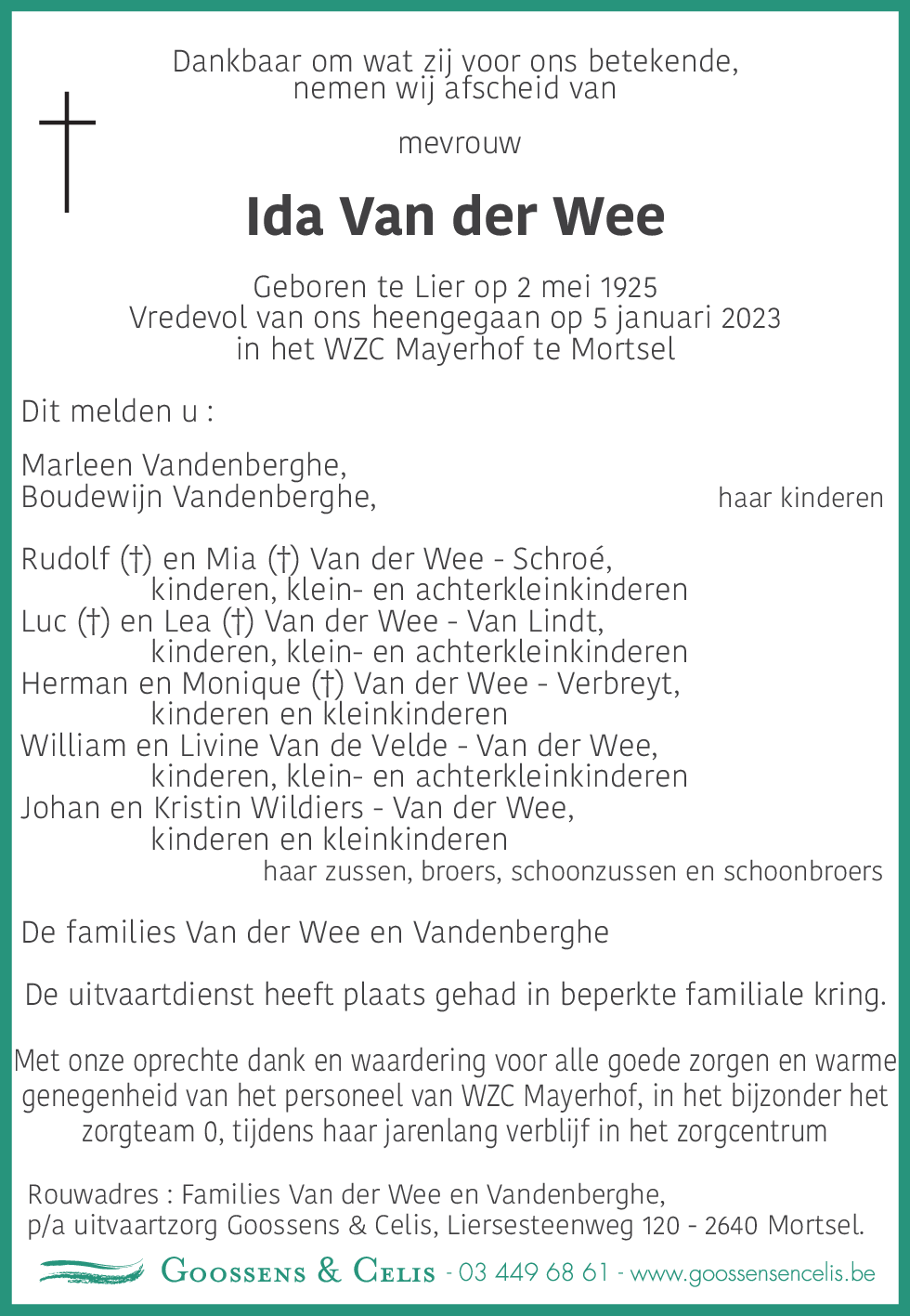 Ida Van der Wee