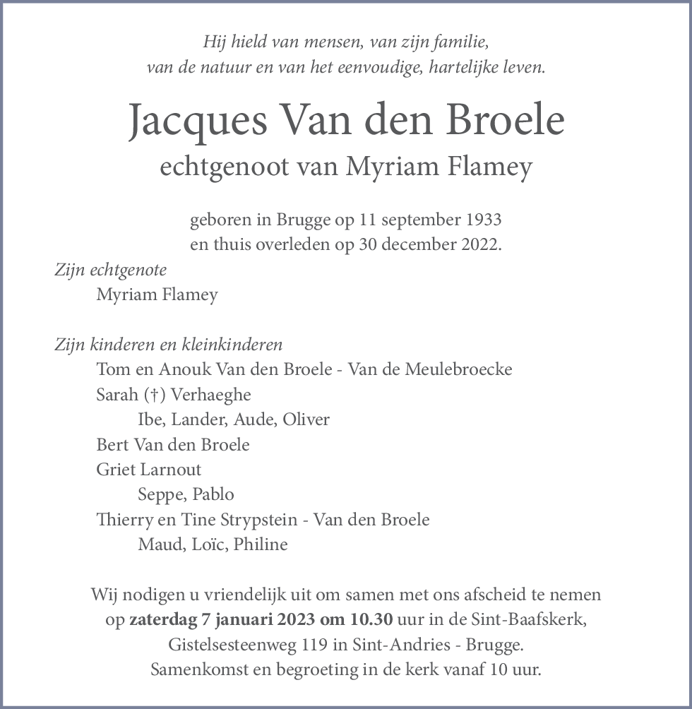 Jacques Van den Broele