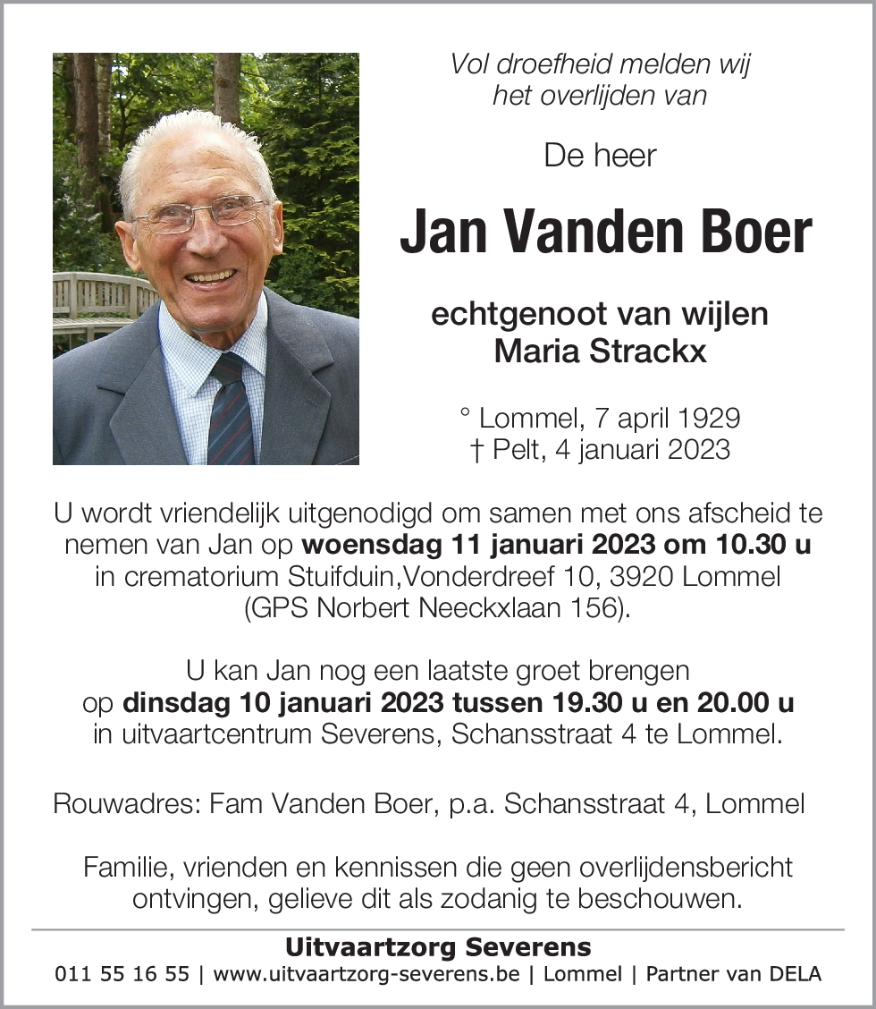 Jan Vanden Boer
