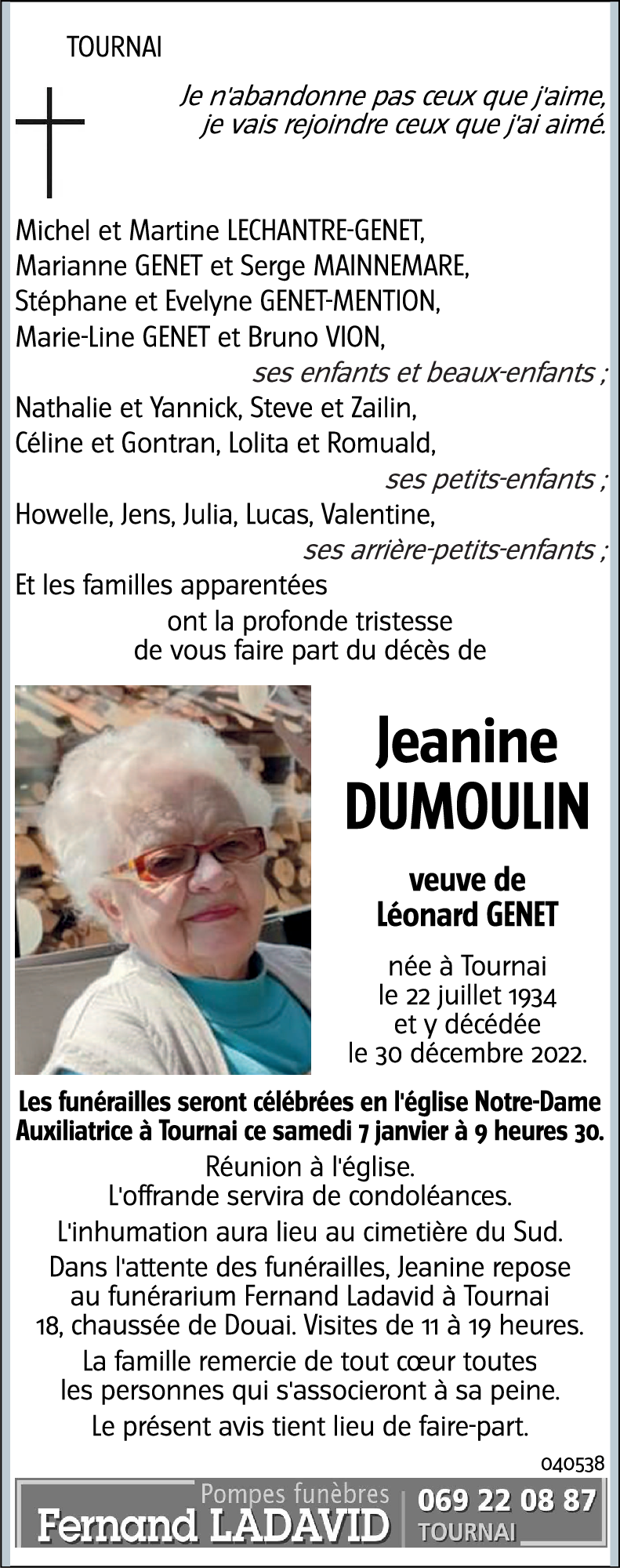 Jeanine DUMOULIN