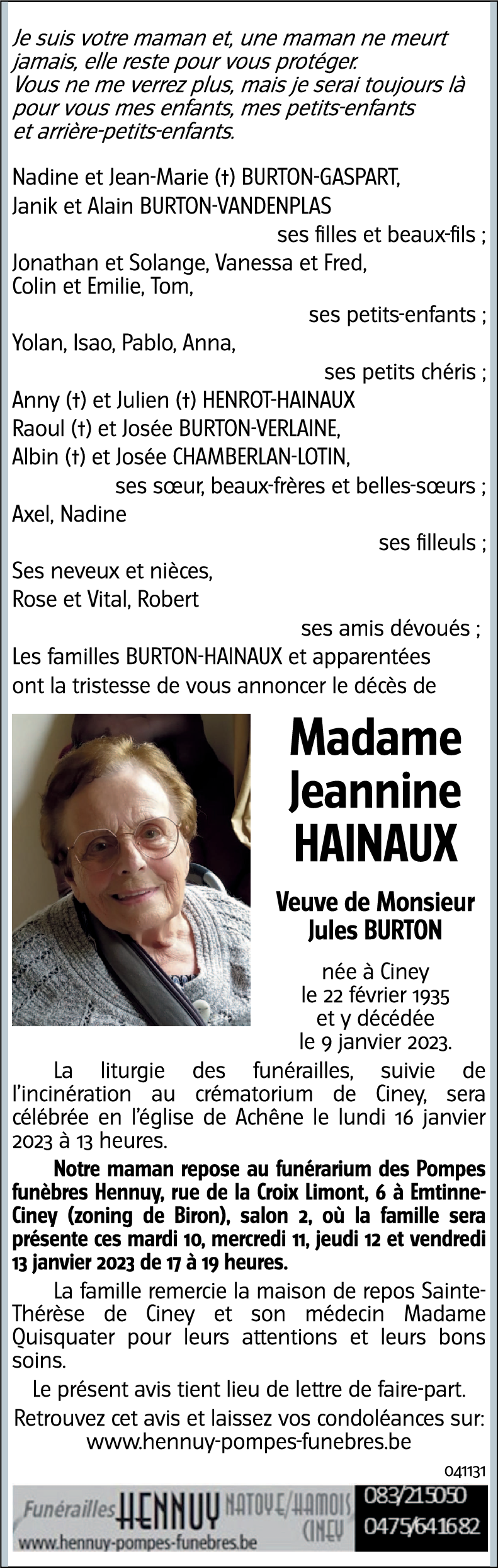 Jeannine HAINAUX