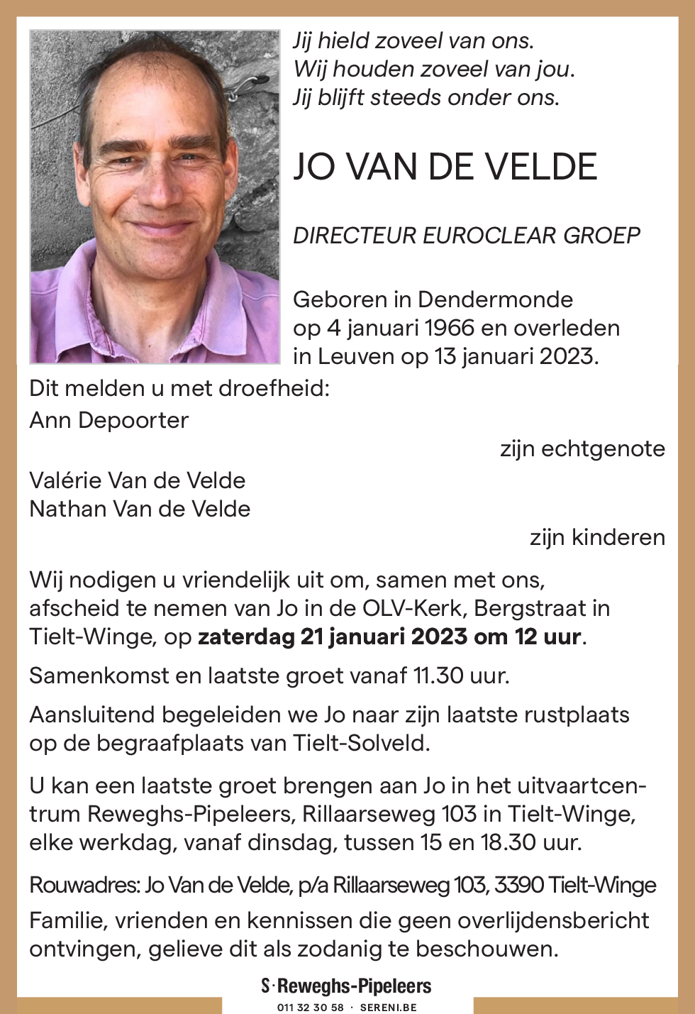 Jo Van de Velde