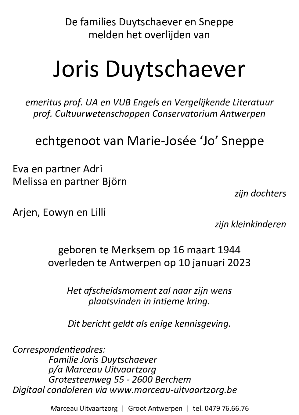 JORIS DUYTSCHAEVER