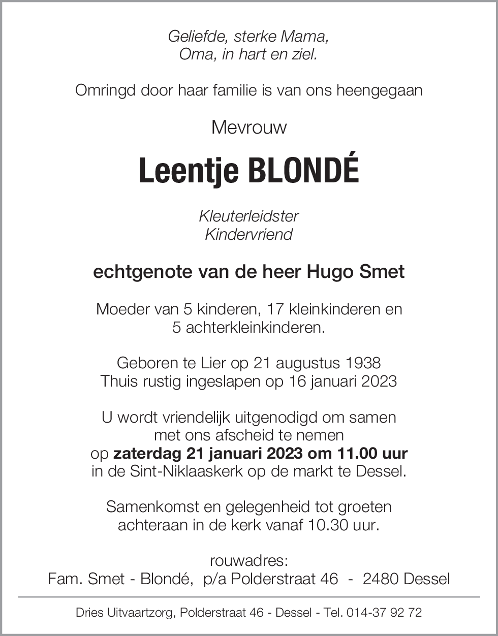 Leentje Blondé