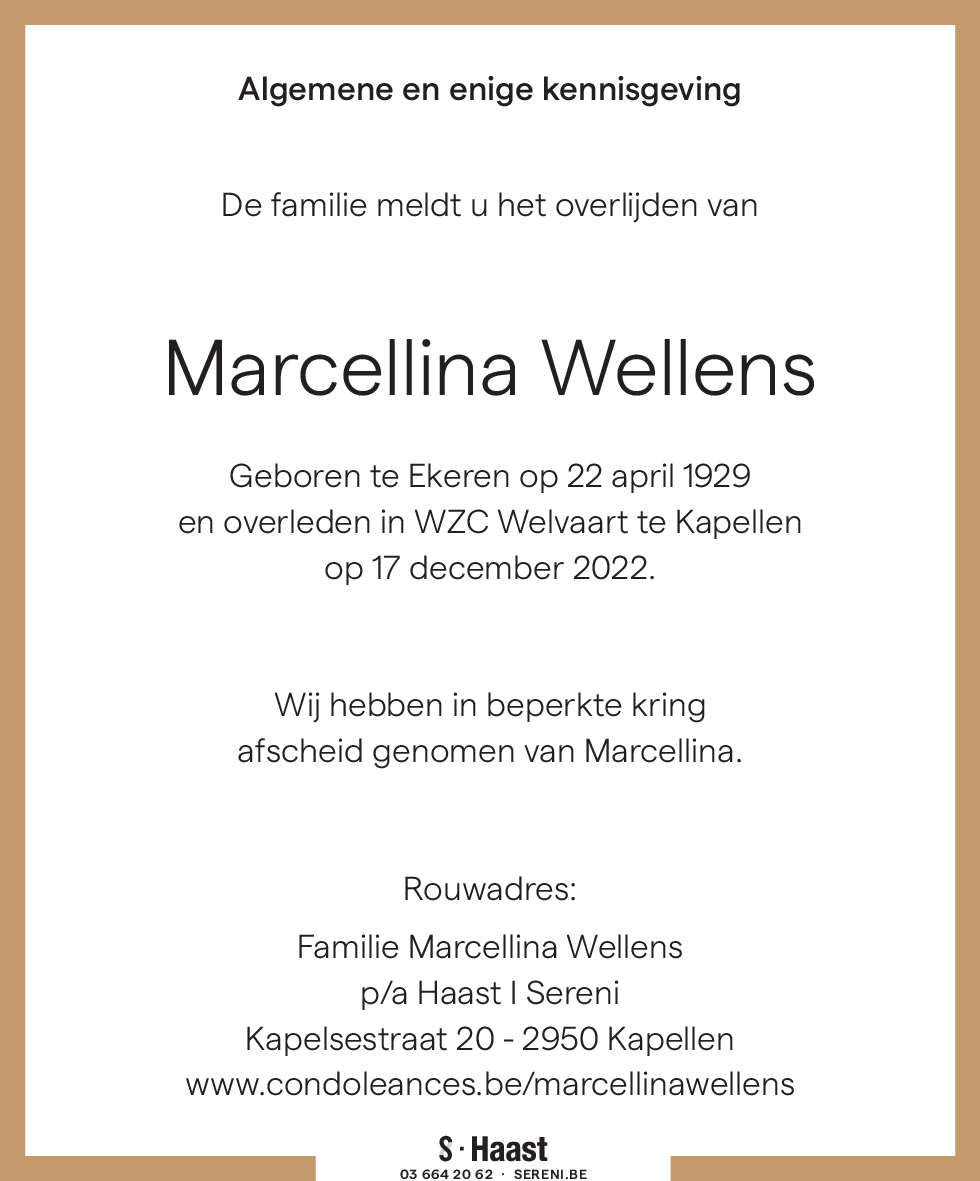 Marcellina Wellens