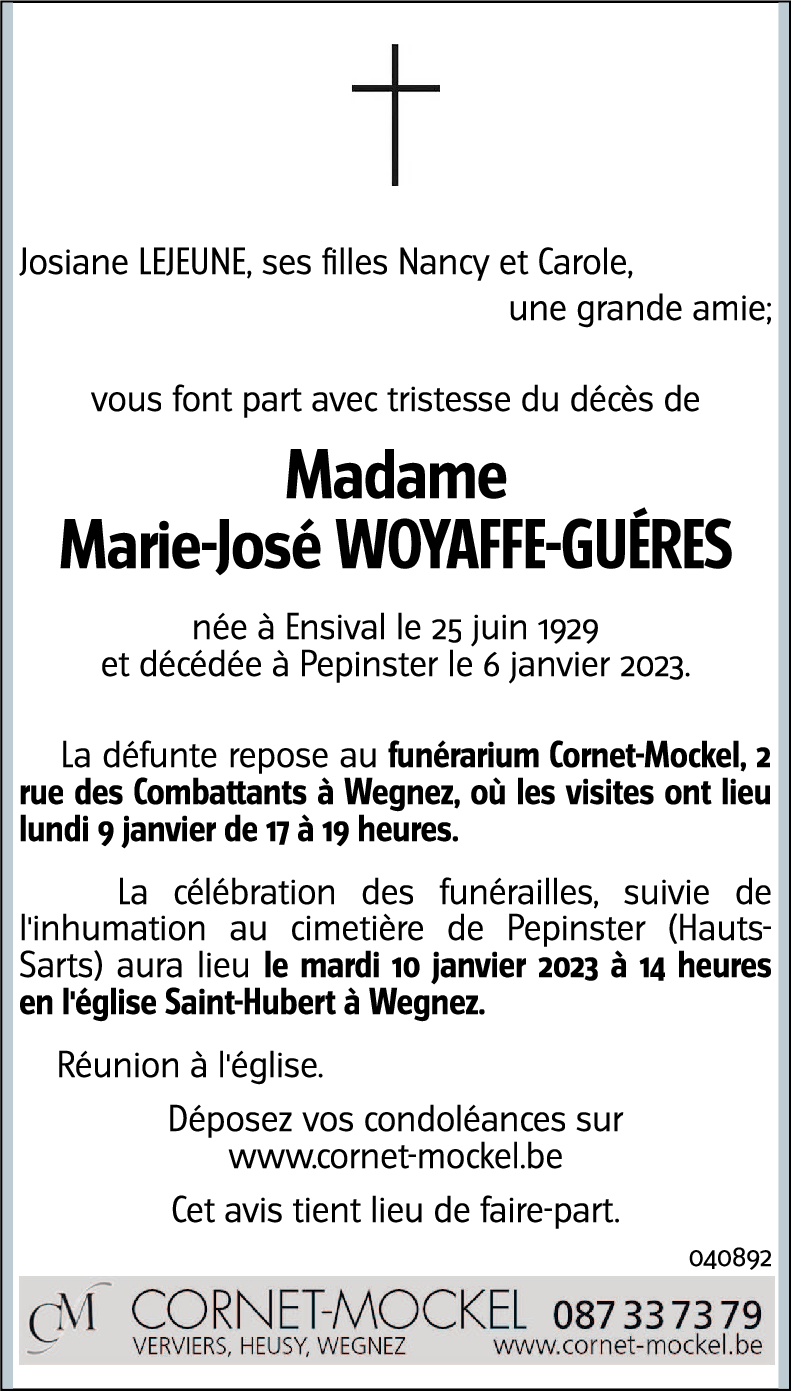 Marie-José WOYAFFE-GUÉRES