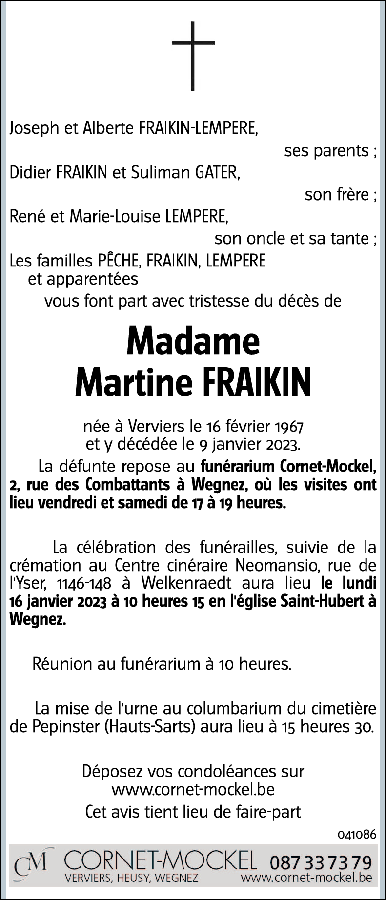 Martine FRAIKIN