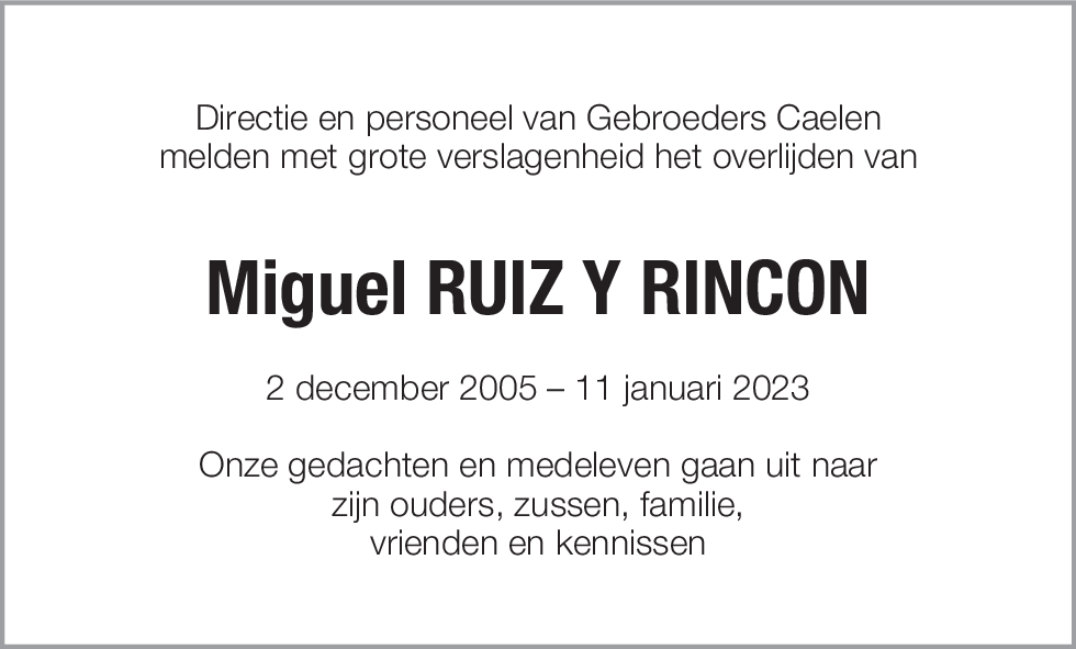 Miguel Ruiz Y Rincon