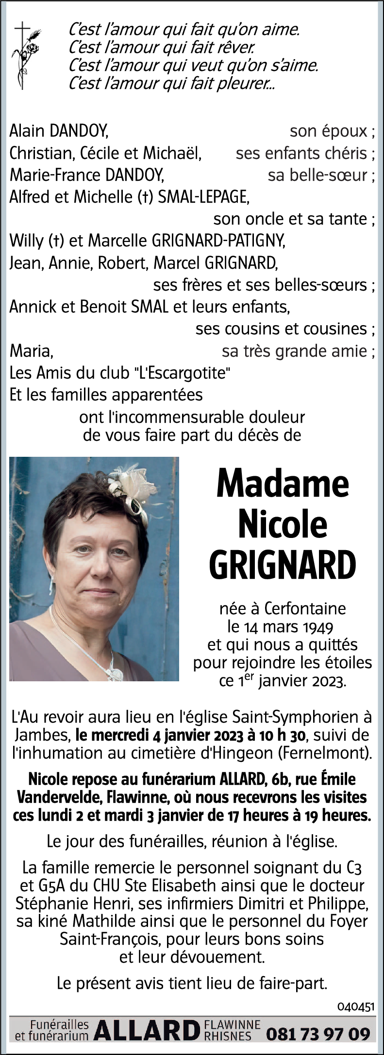 Nicole GRIGNARD