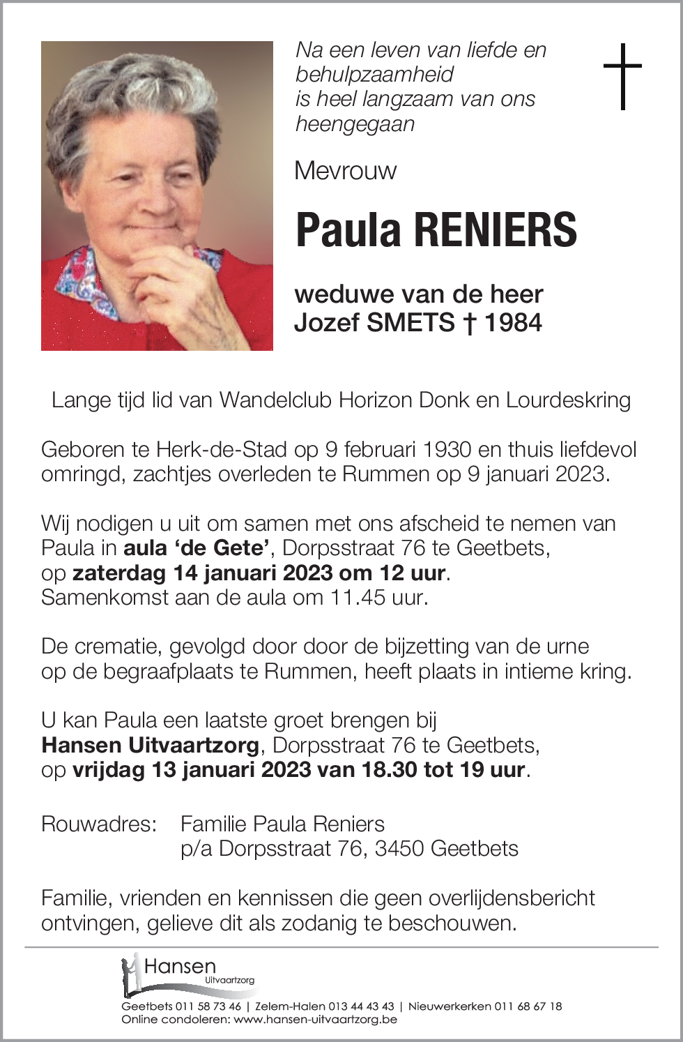 Paula RENIERS