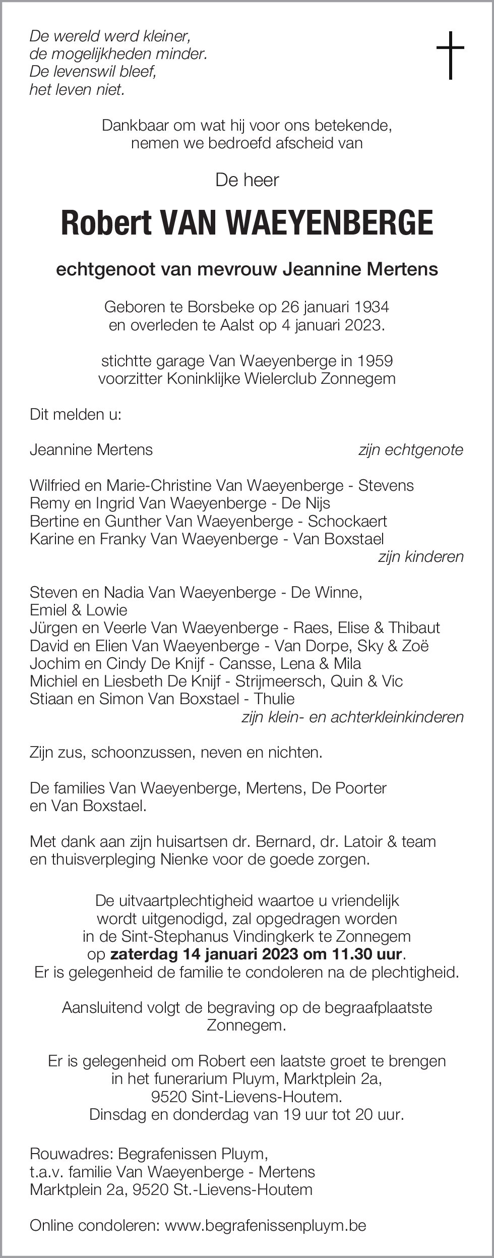 Robert Van Waeyenberge