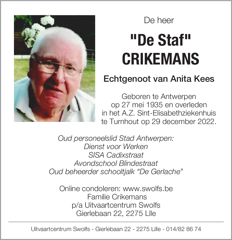 Staf Crikemans