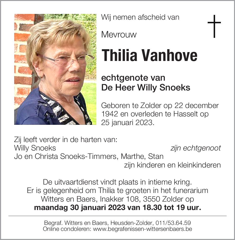 Thilia Vanhove