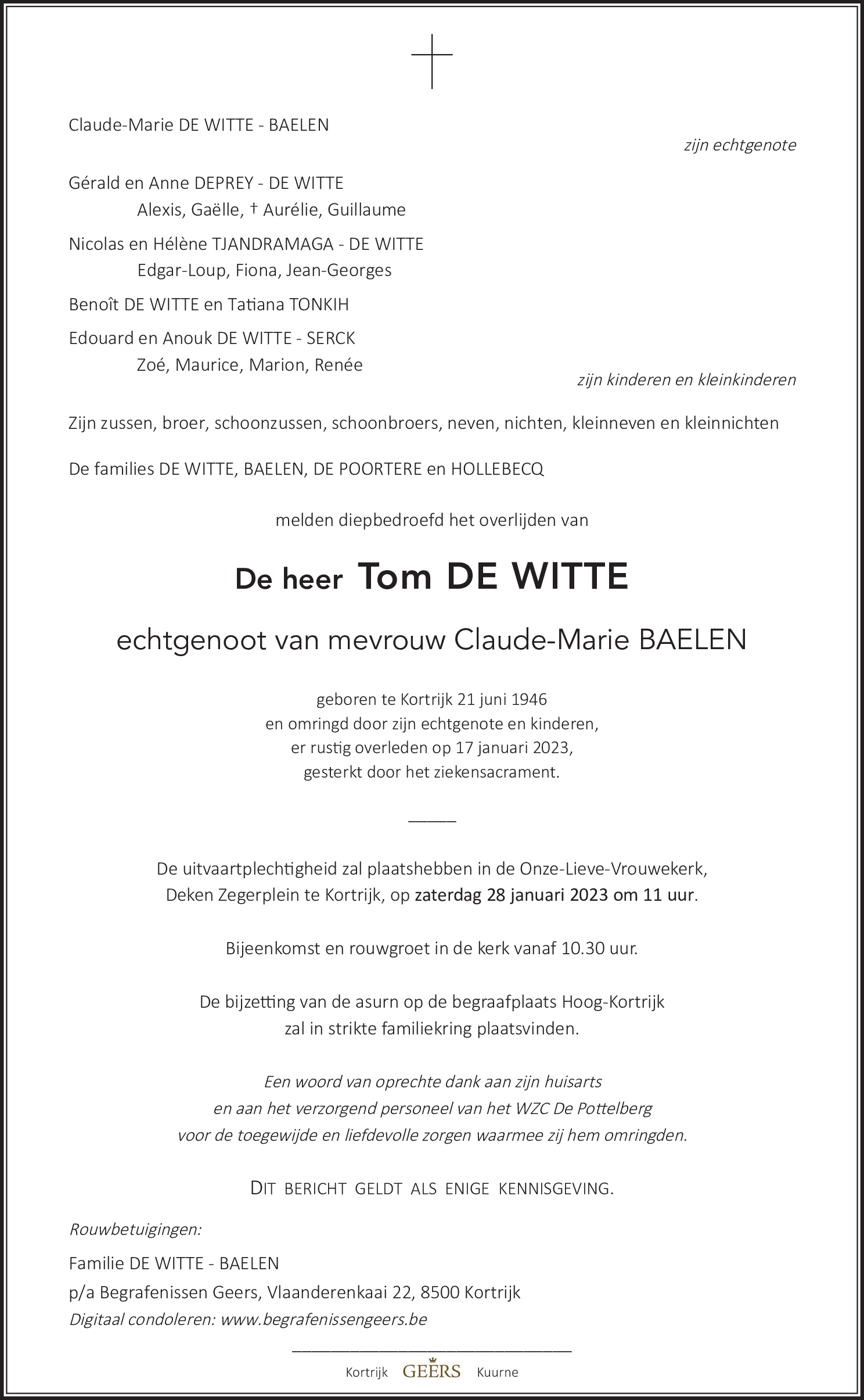 Tom De Witte