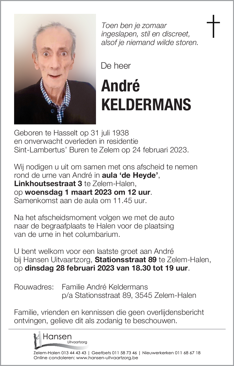 André KELDERMANS