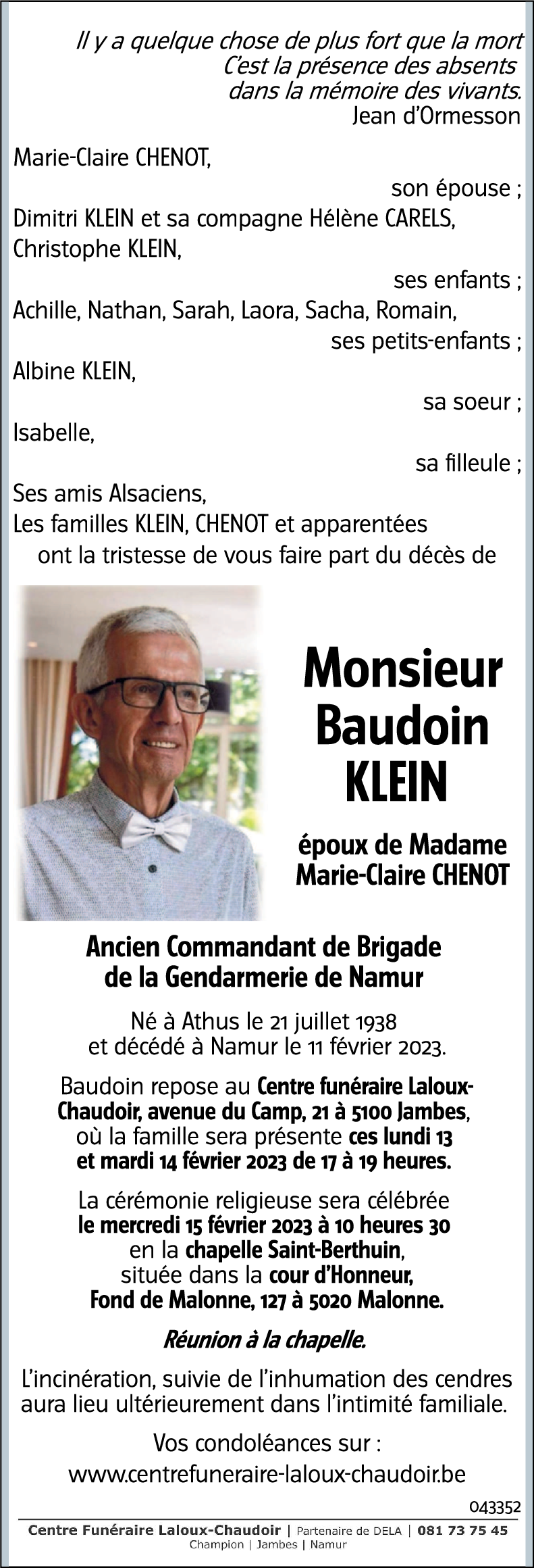 Baudoin KLEIN