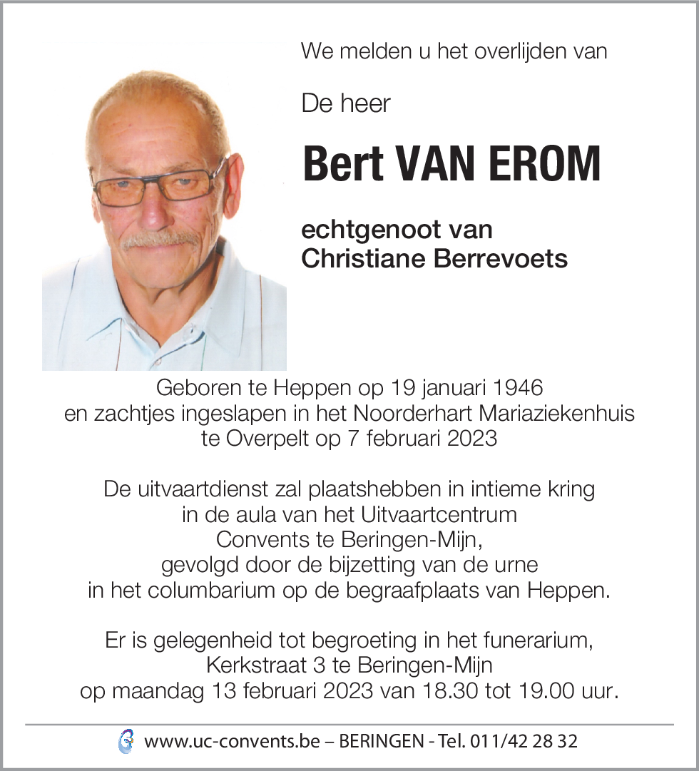 Bert Van Erom