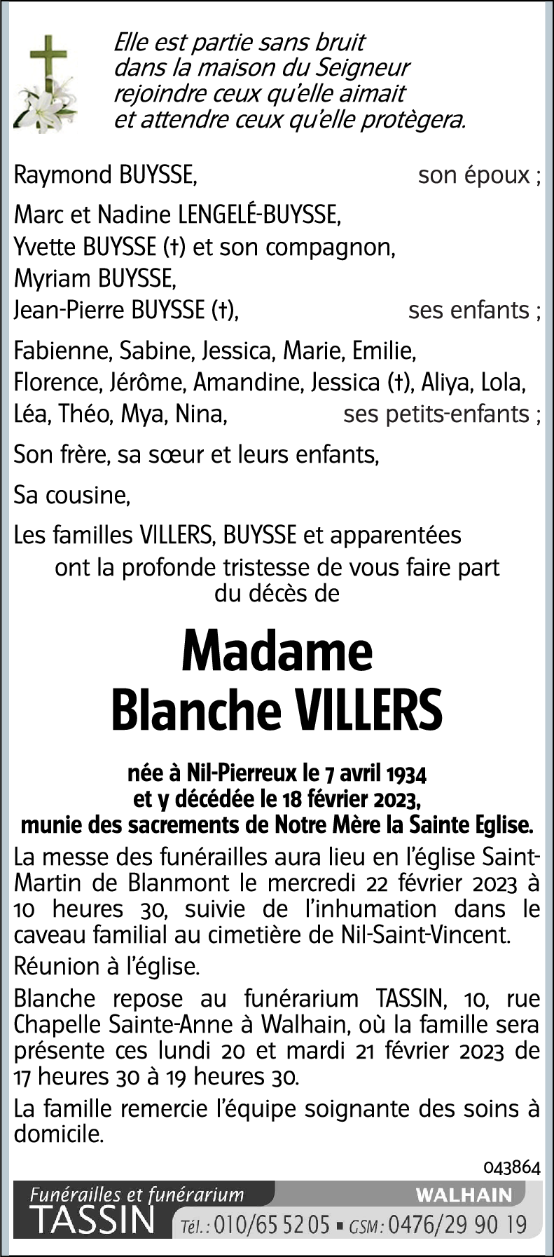 Blanche Villers