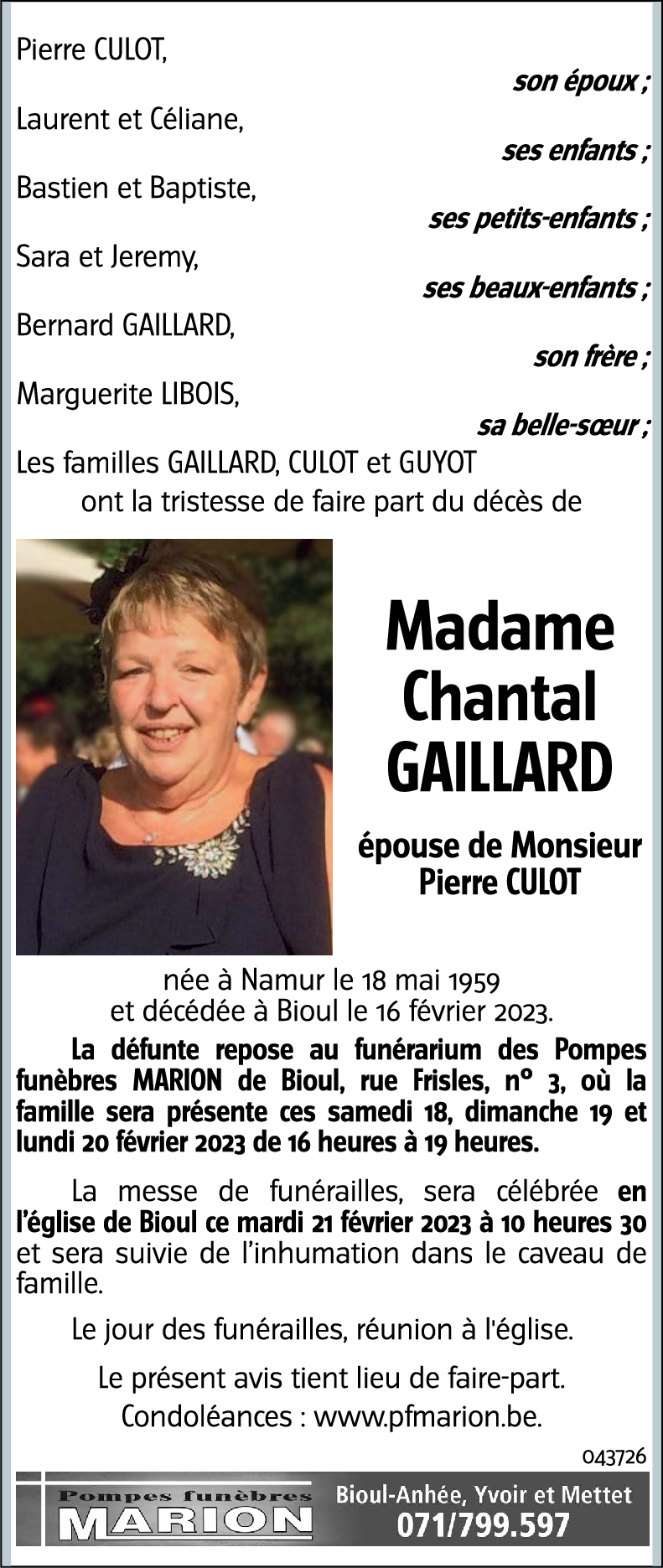 Chantal GAILLARD