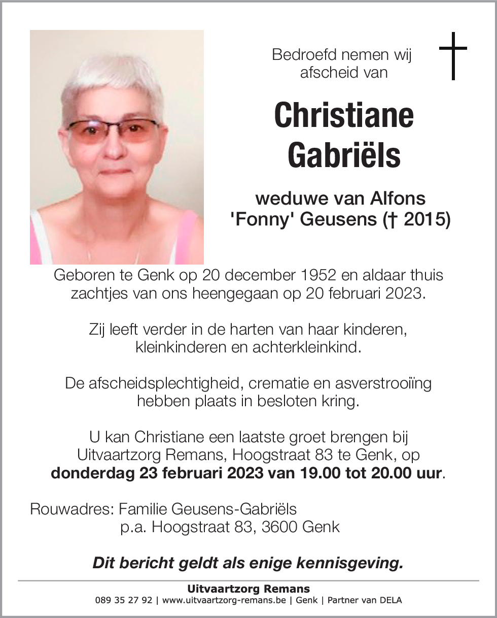 Christiane Gabriëls
