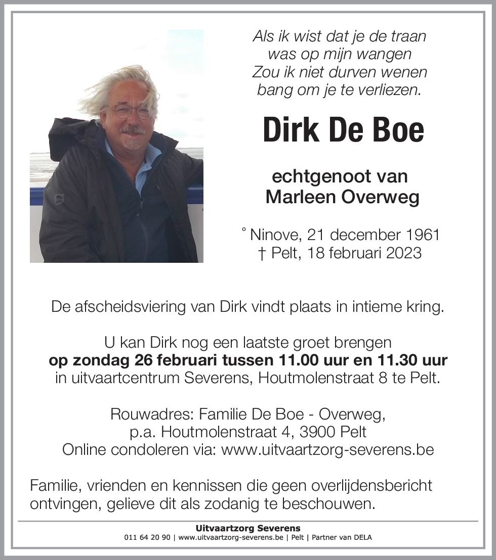 Dirk De Boe