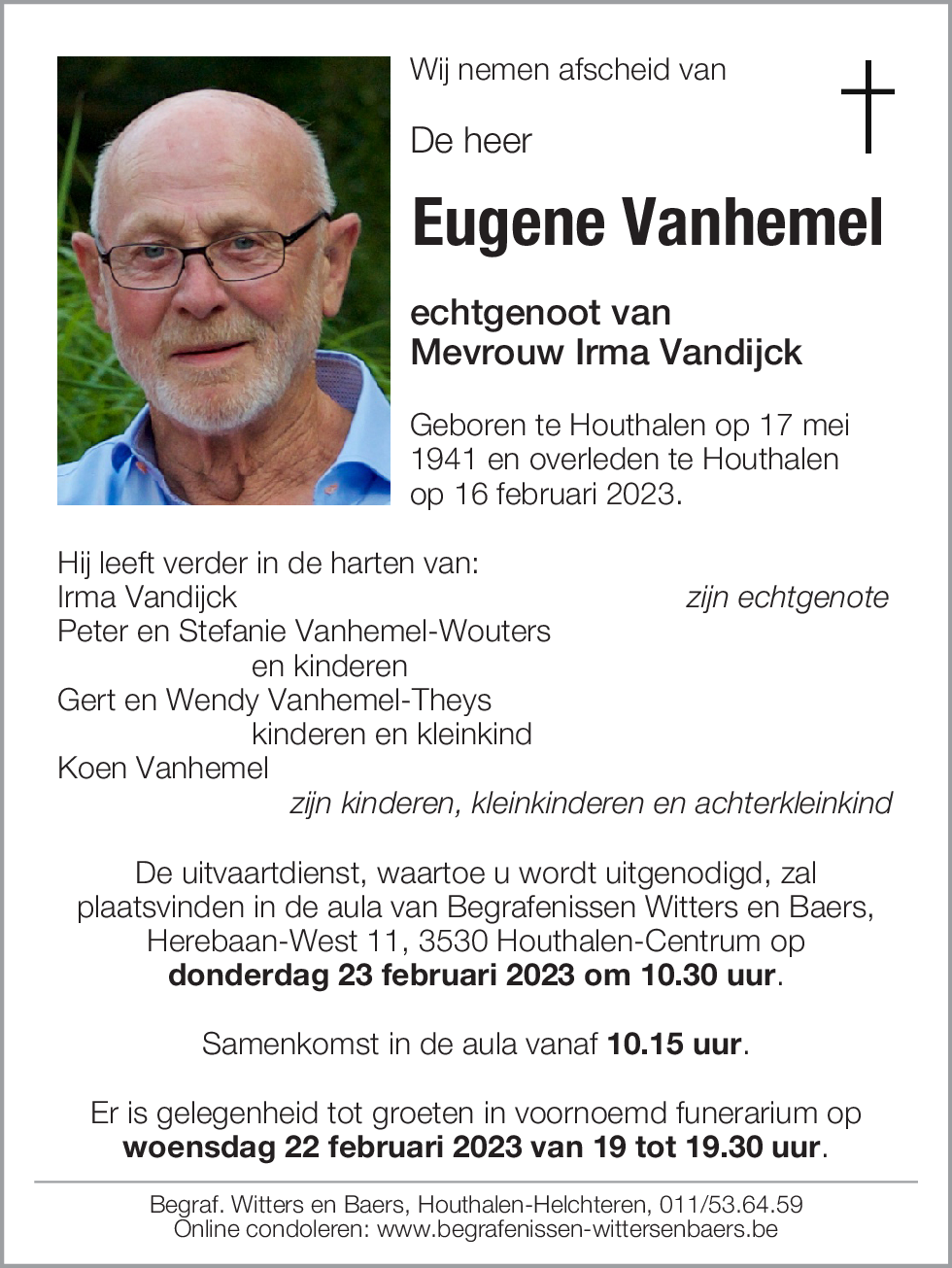 Eugene Vanhemel