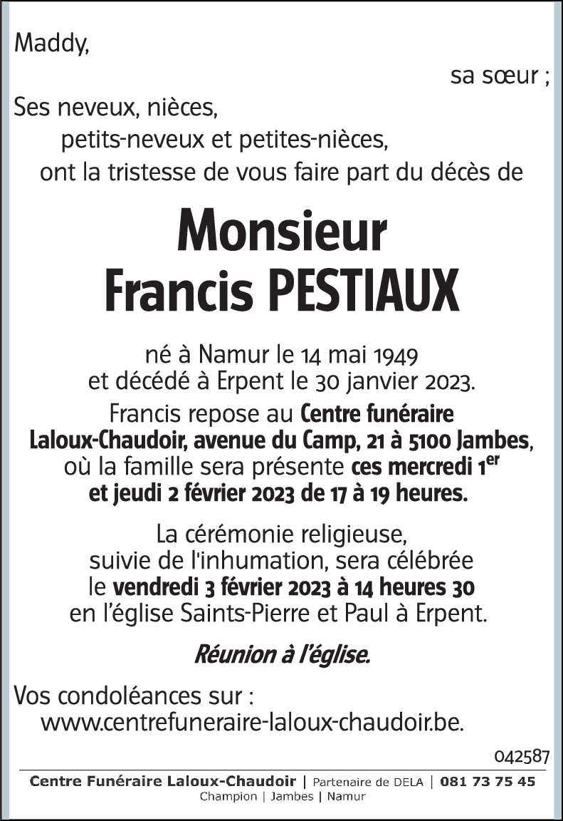 Francis PESTIAUX