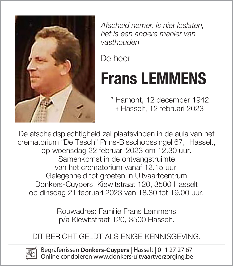 Frans Lemmens
