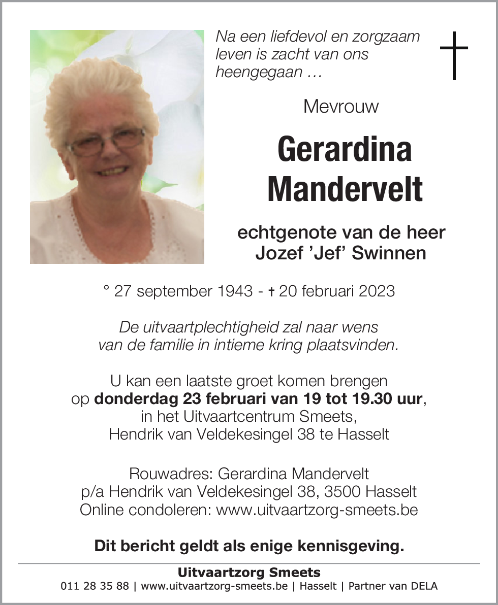 Gerardina Mandervelt