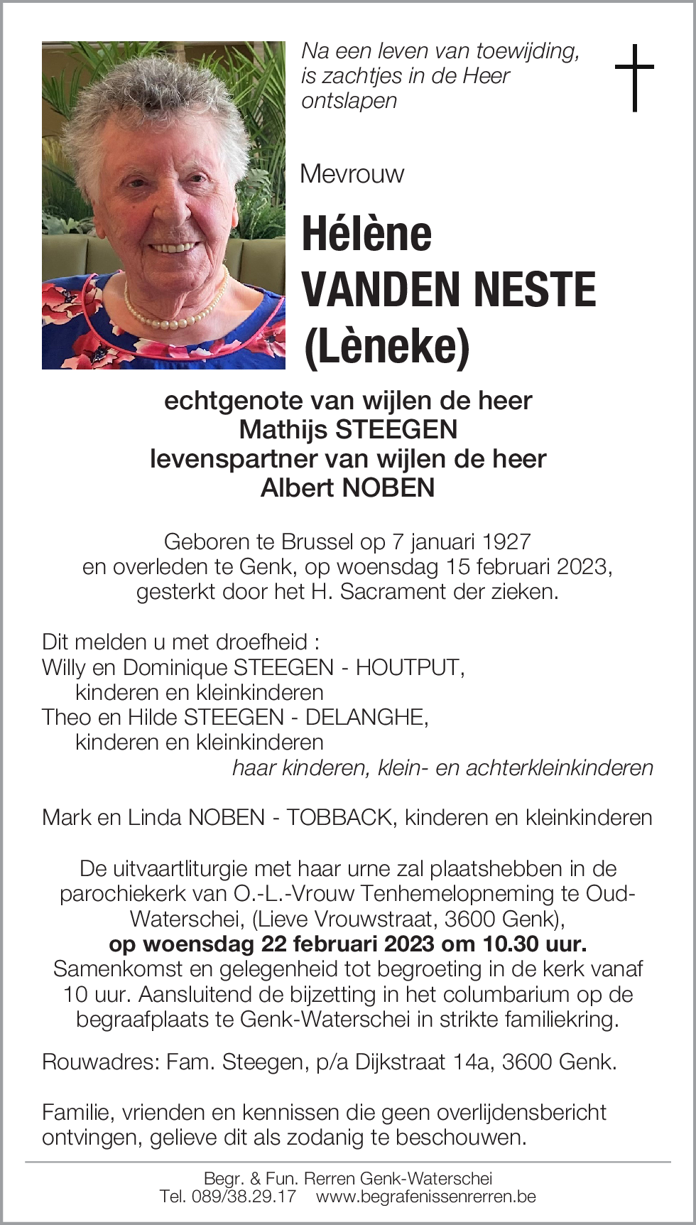 Hélène VANDEN NESTE