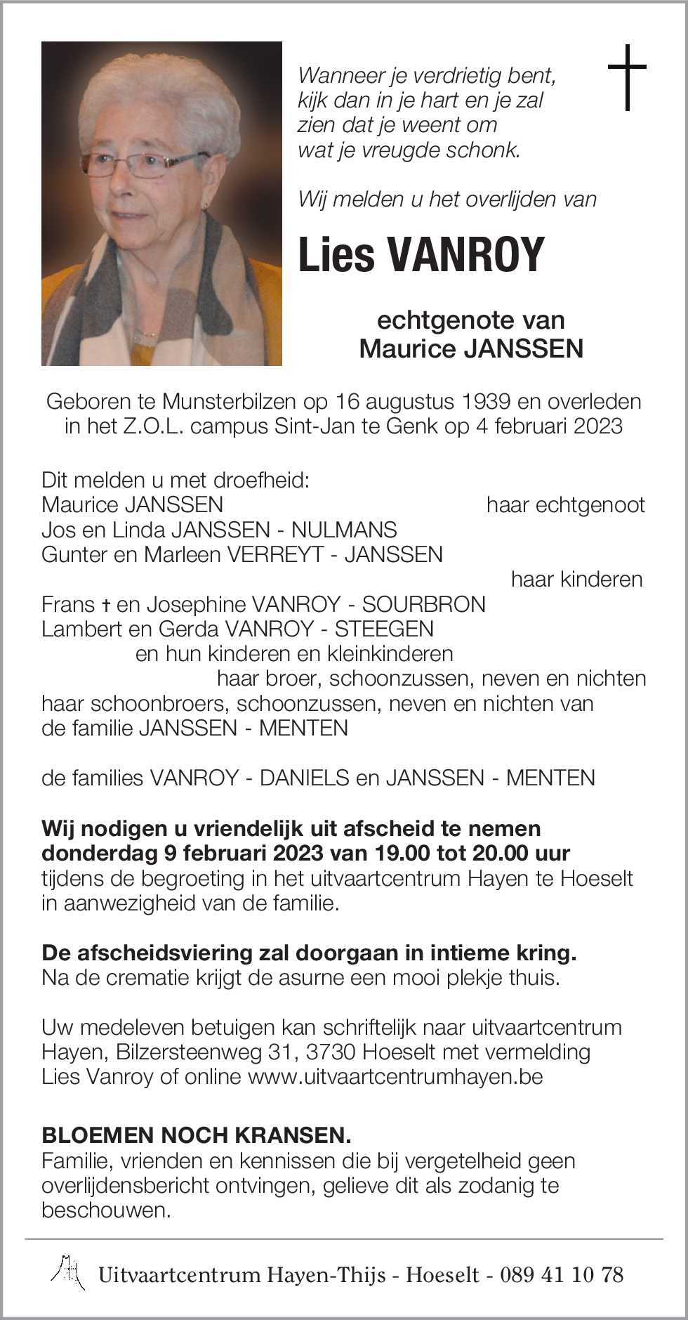 Lies VANROY