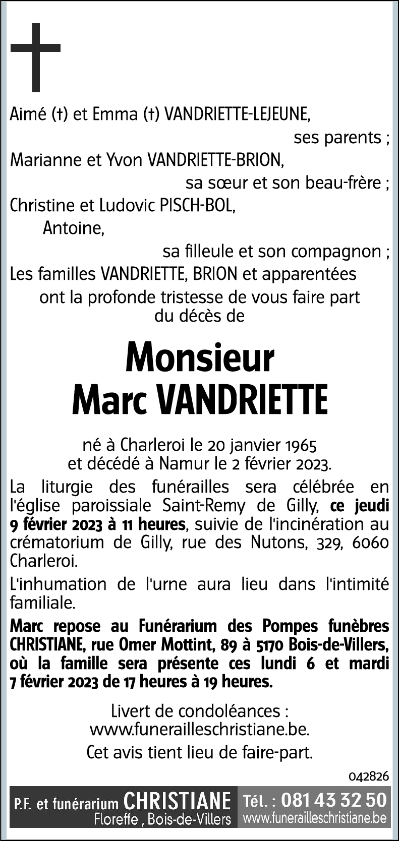Marc VANDRIETTE