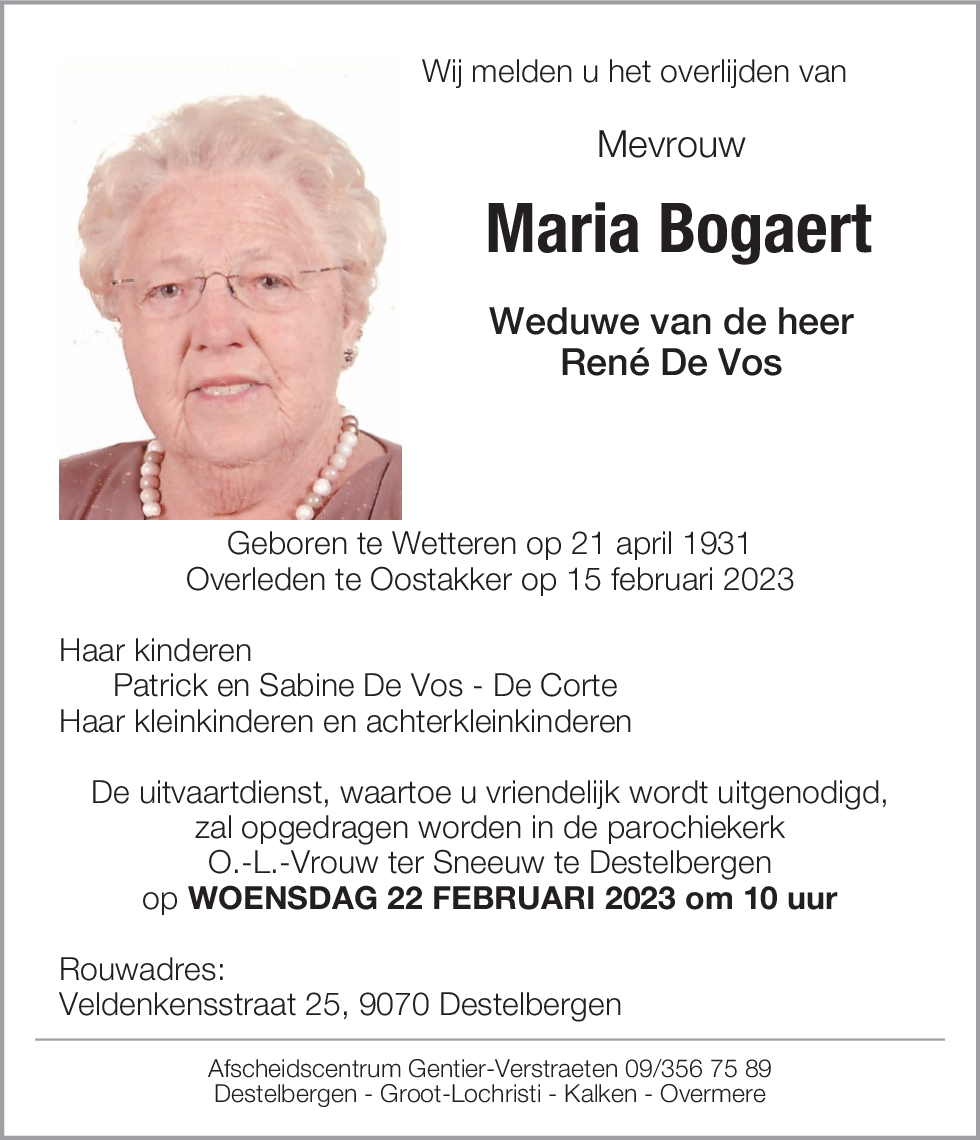 Maria Bogaert