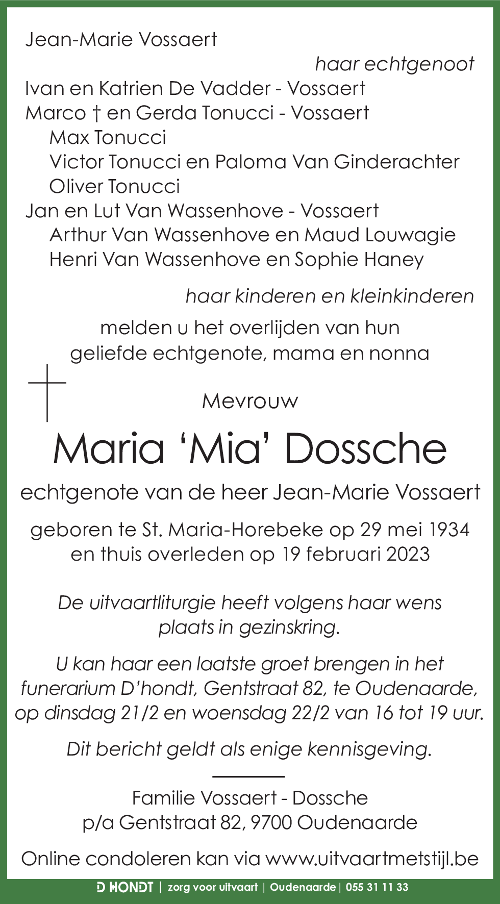 Maria Dossche