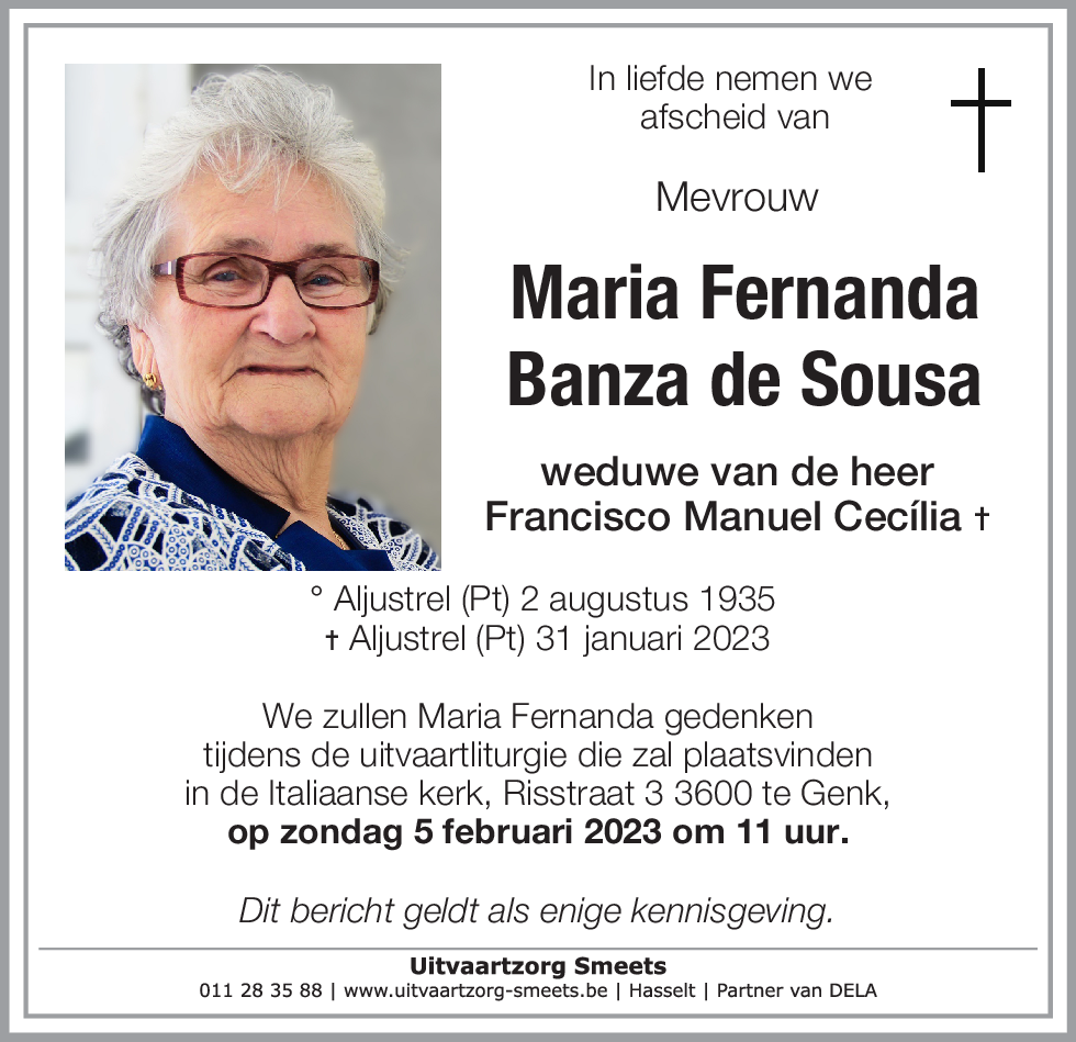 Maria Fernanda Banza de Sousa