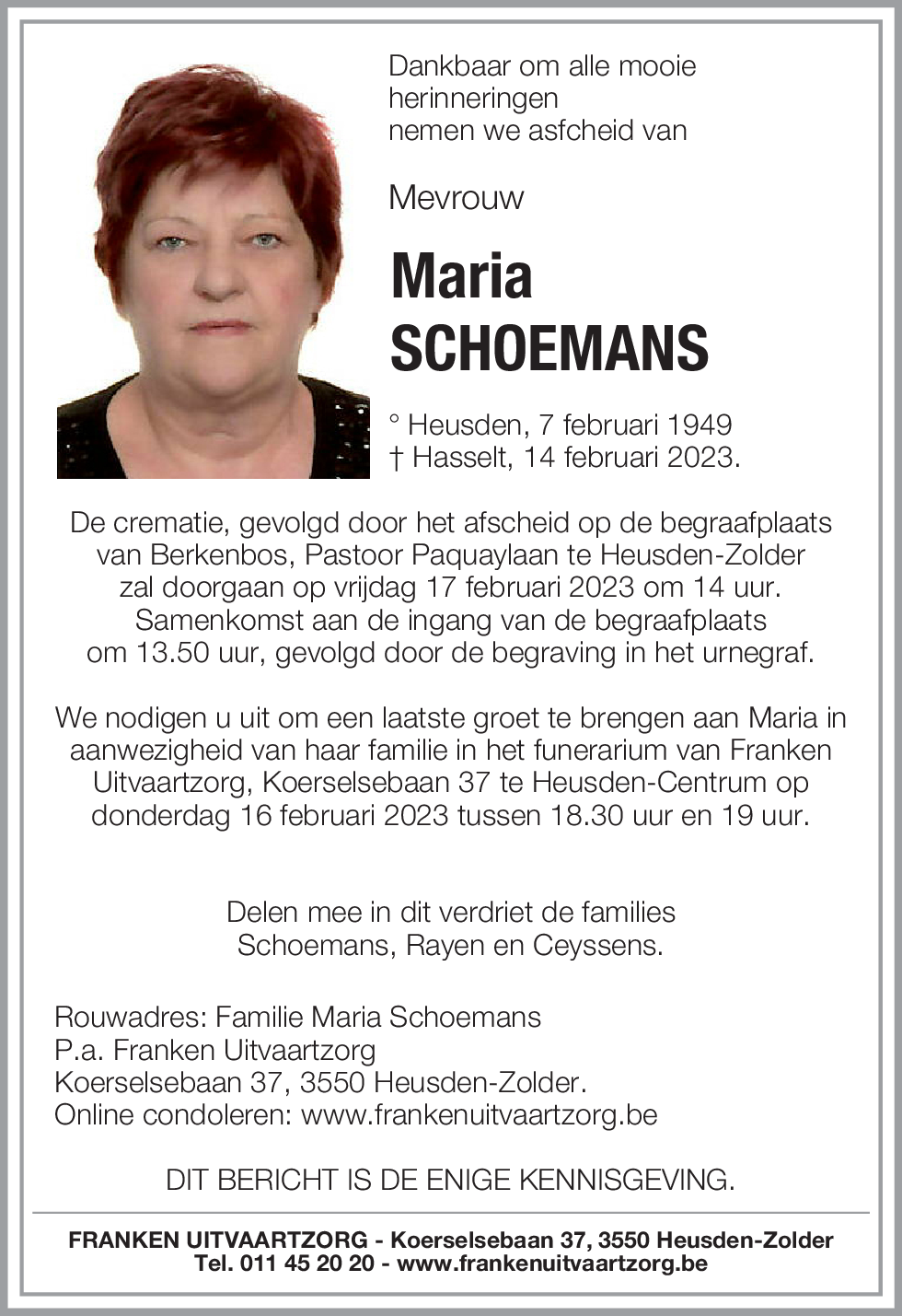 Maria Schoemans