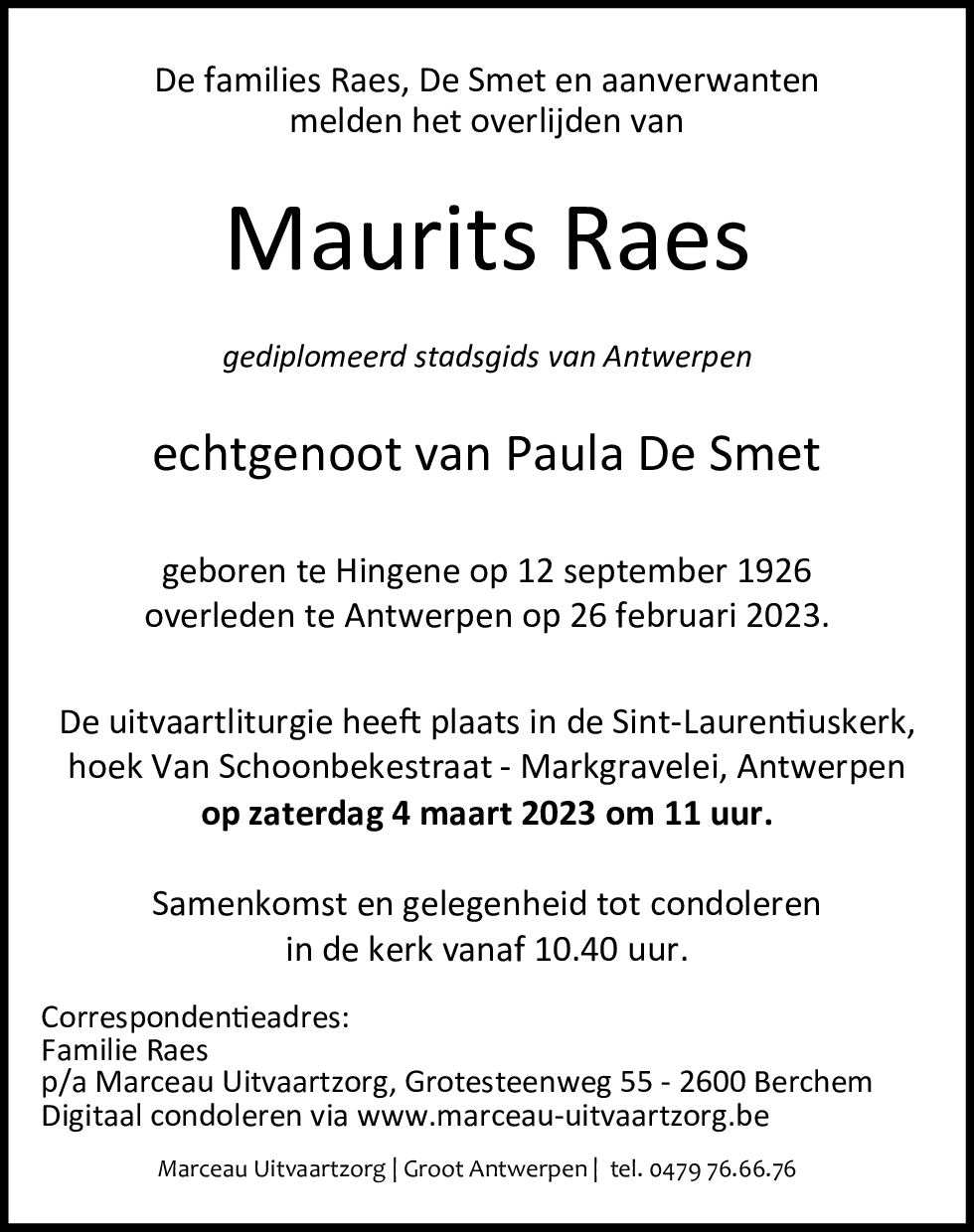 MAURITS RAES