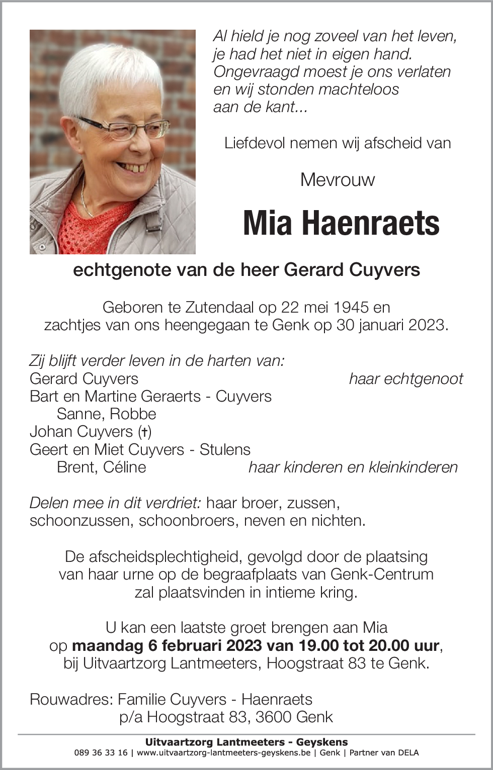 Mia Haenraets