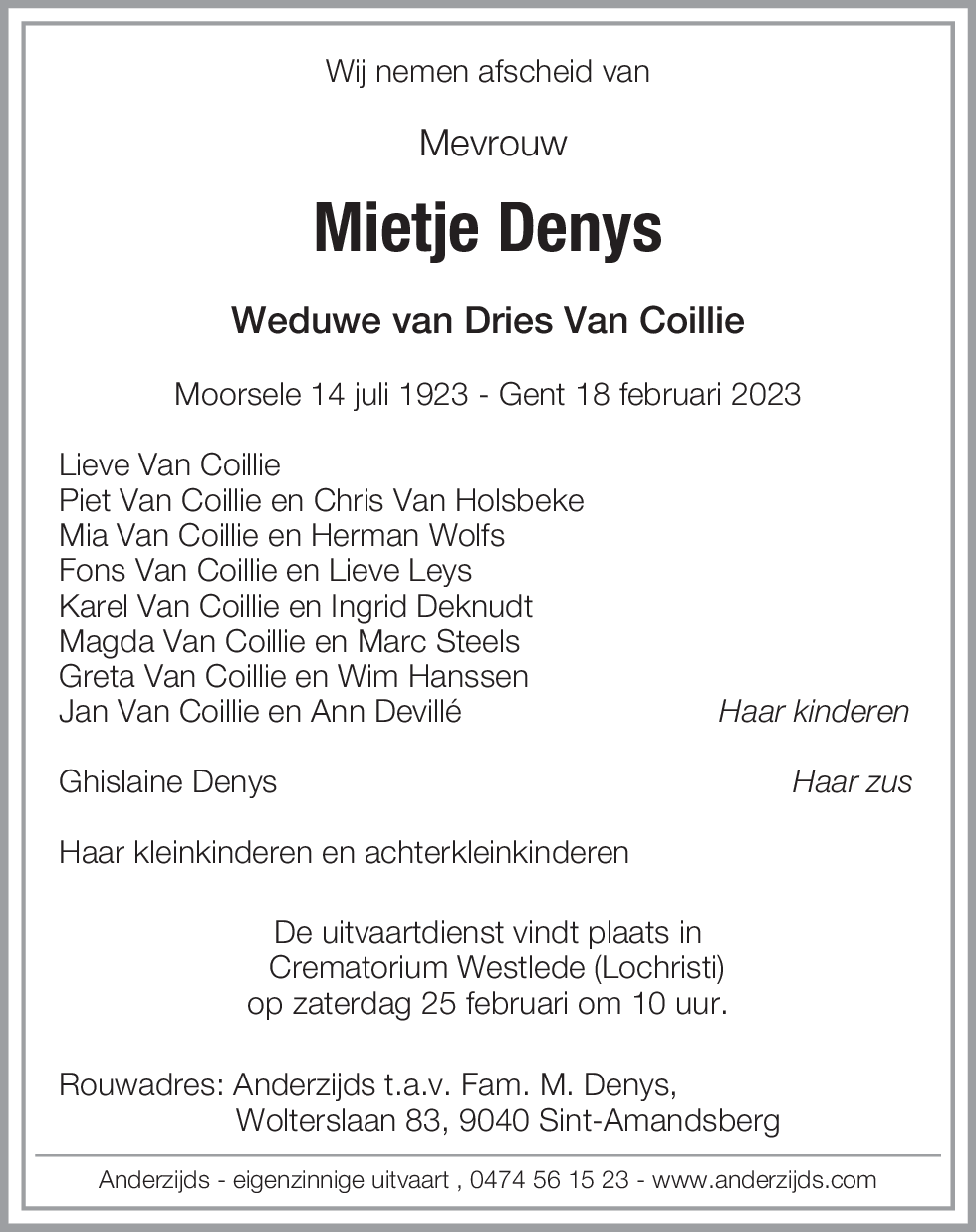 Mietje Denys