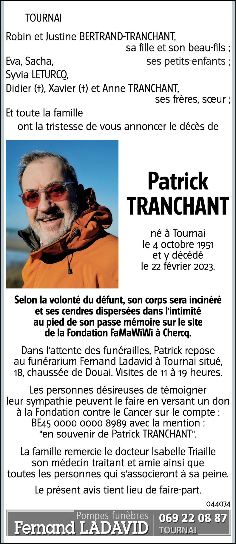 Patrick TRANCHANT