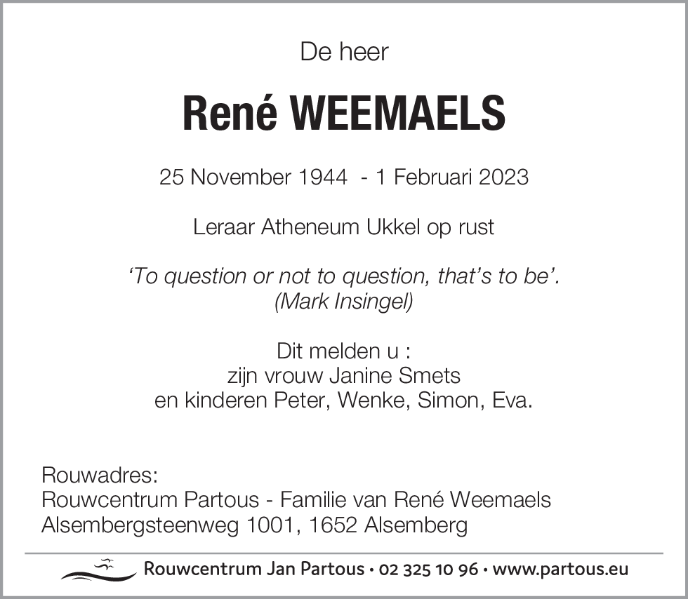 René Weemaels