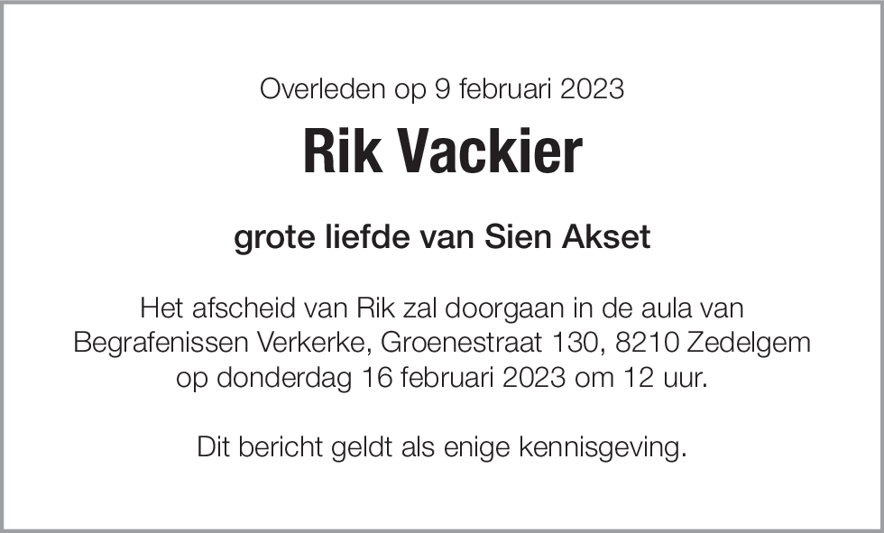 Rik Vackier