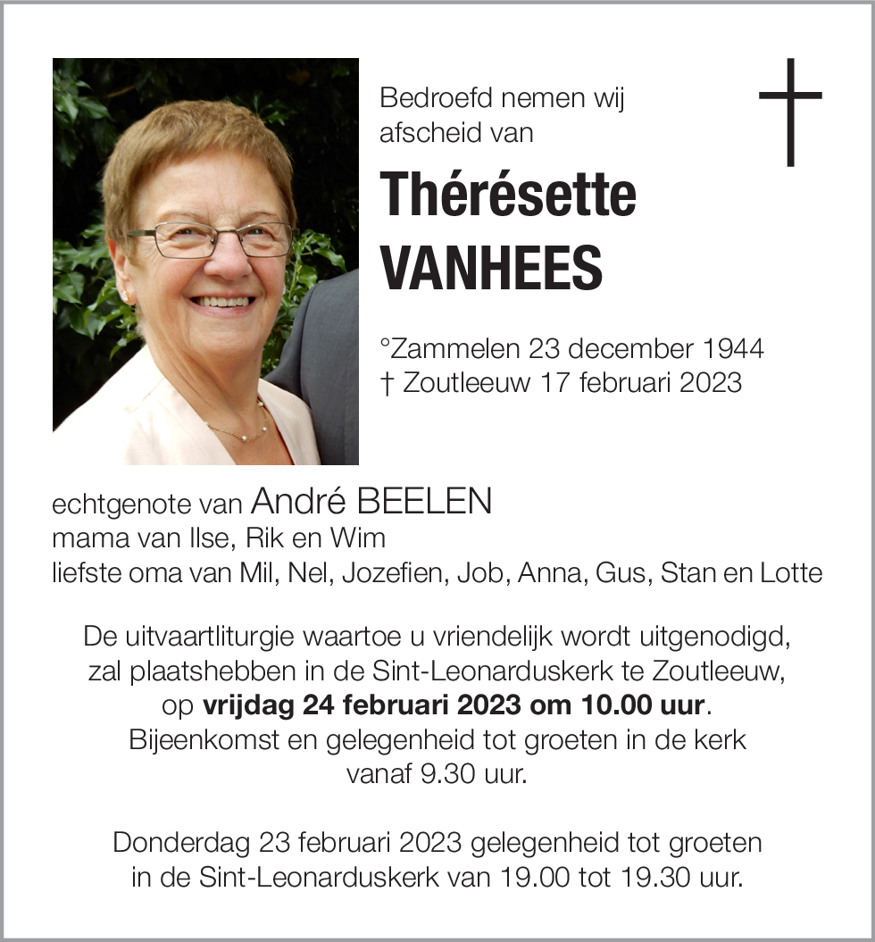 Thérésette Vanhees