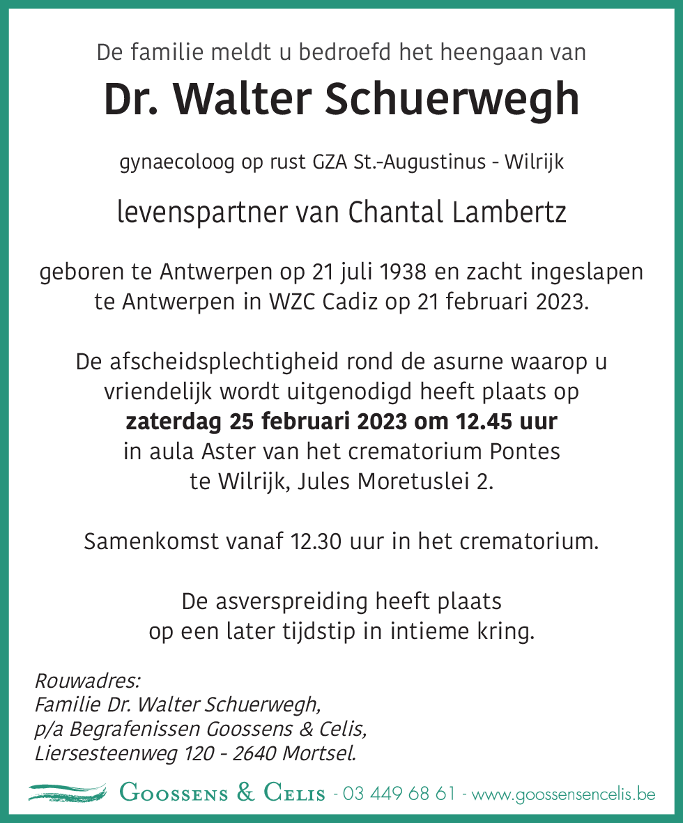 Walter Schuerwegh