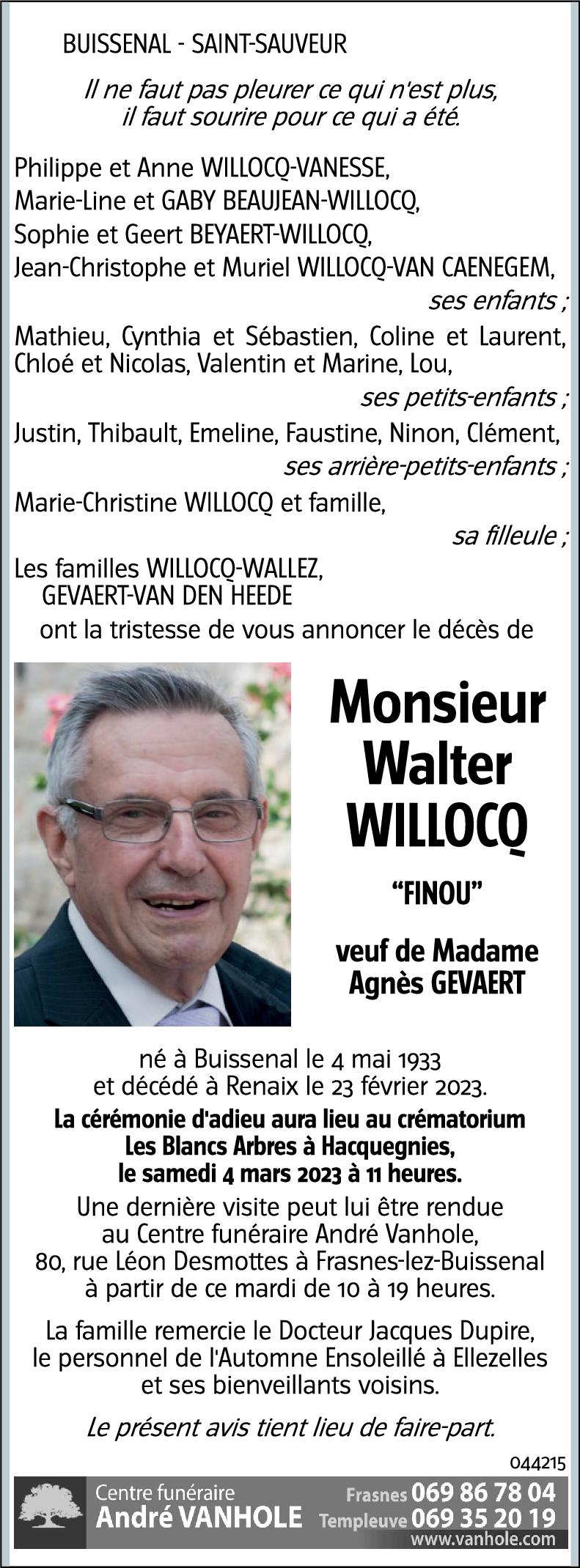 Walter WILLOCQ